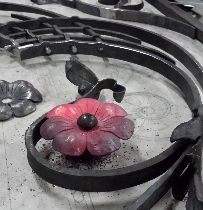 Detail geschmiedeter Ausleger